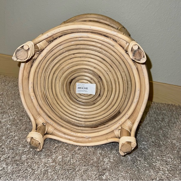 H&M Home 100% Rattan Plant Pot Basket Holder Beige Size Large NWT - Picture 6 of 11